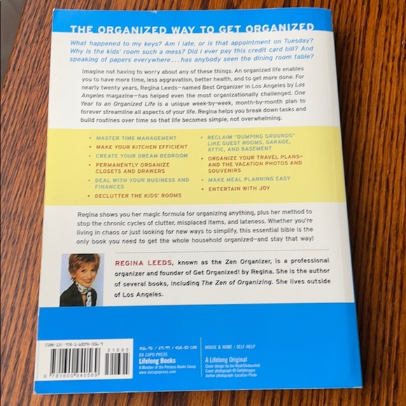 ONE YEAR TO AN ORGANIZED LIFE book by Regina Leeds - Picture 2 of 5